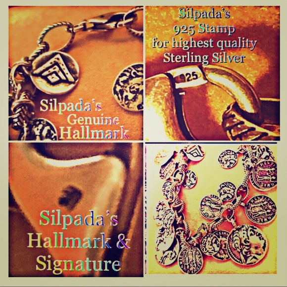 Silpada Jewelry - Silpada 925-Sterling Roman-Coin Charm Bracelet